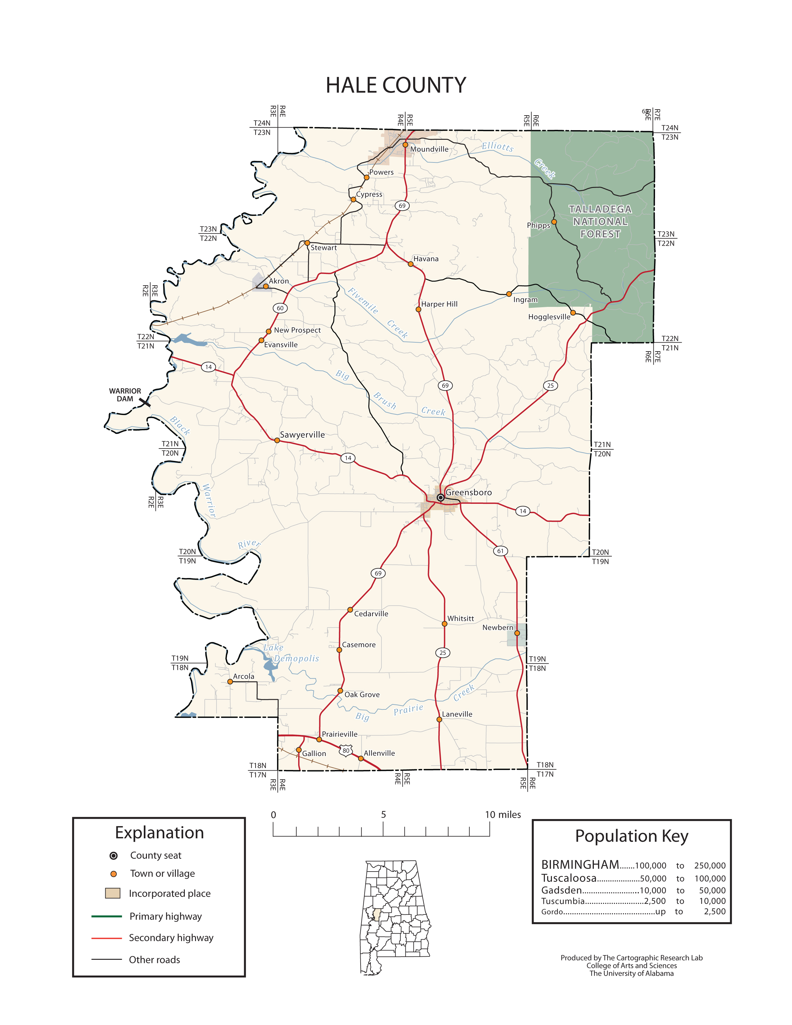 Maps Of Hale County